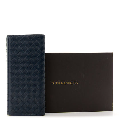 Bottega Veneta Nappa Intrecciato Continental Flap Wallet Blue 10 of 10