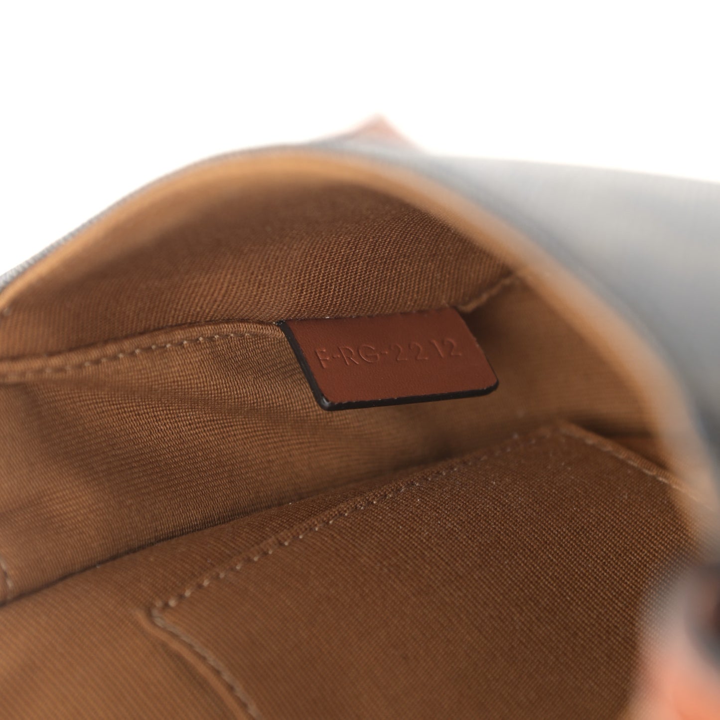 Canvas Calfskin Triomphe Mini Besace Tan