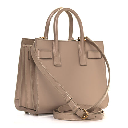 Saint Laurent Calfskin Nano Sac De Jour Dark Beige 3 of 16