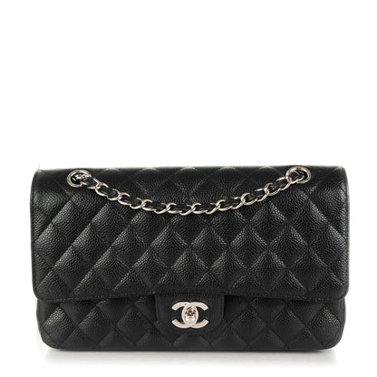 Chanel Caviar Quilted Medium Double Flap Black 1 of 8