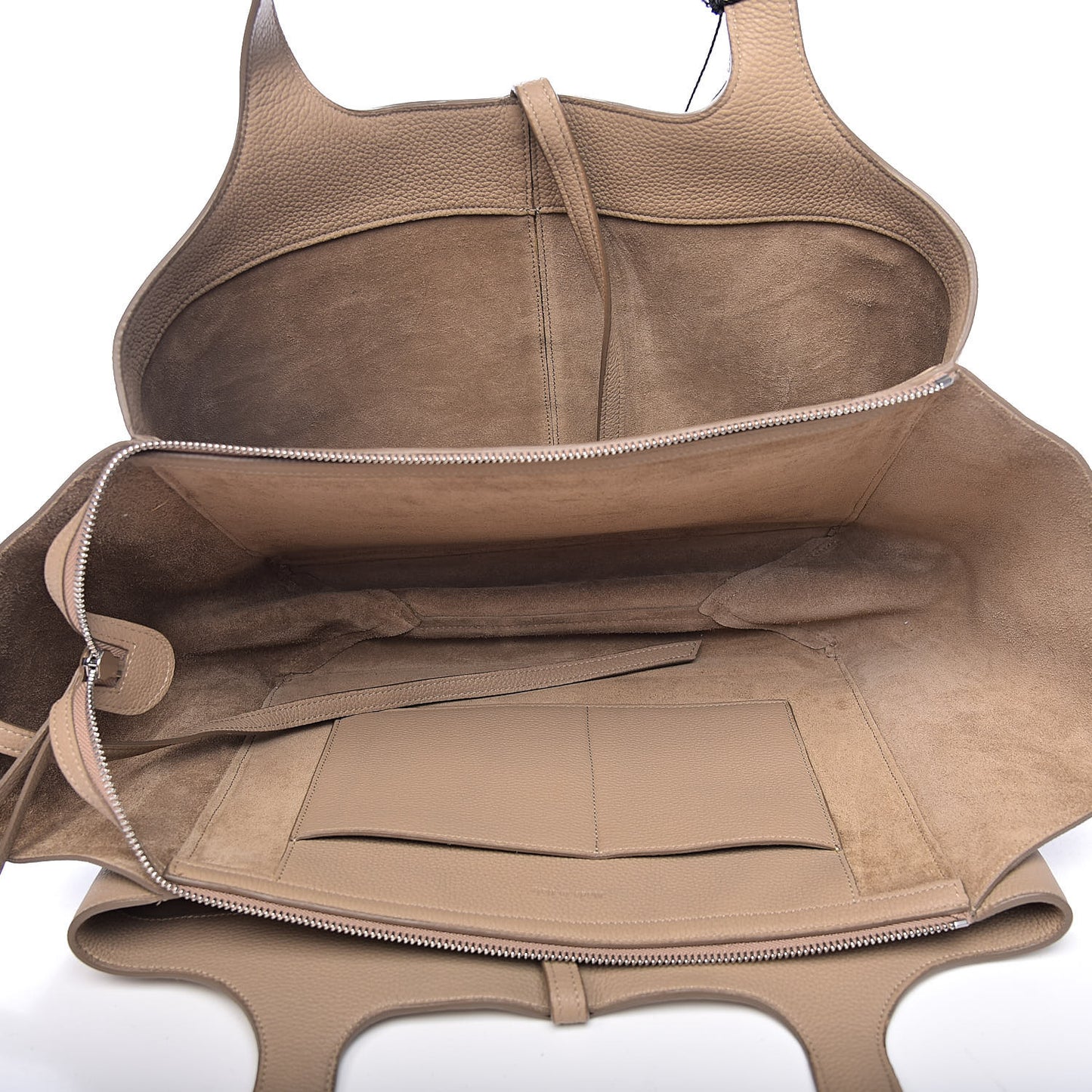 Baby Grained Calfskin Medium Tri-Fold Bag Dune