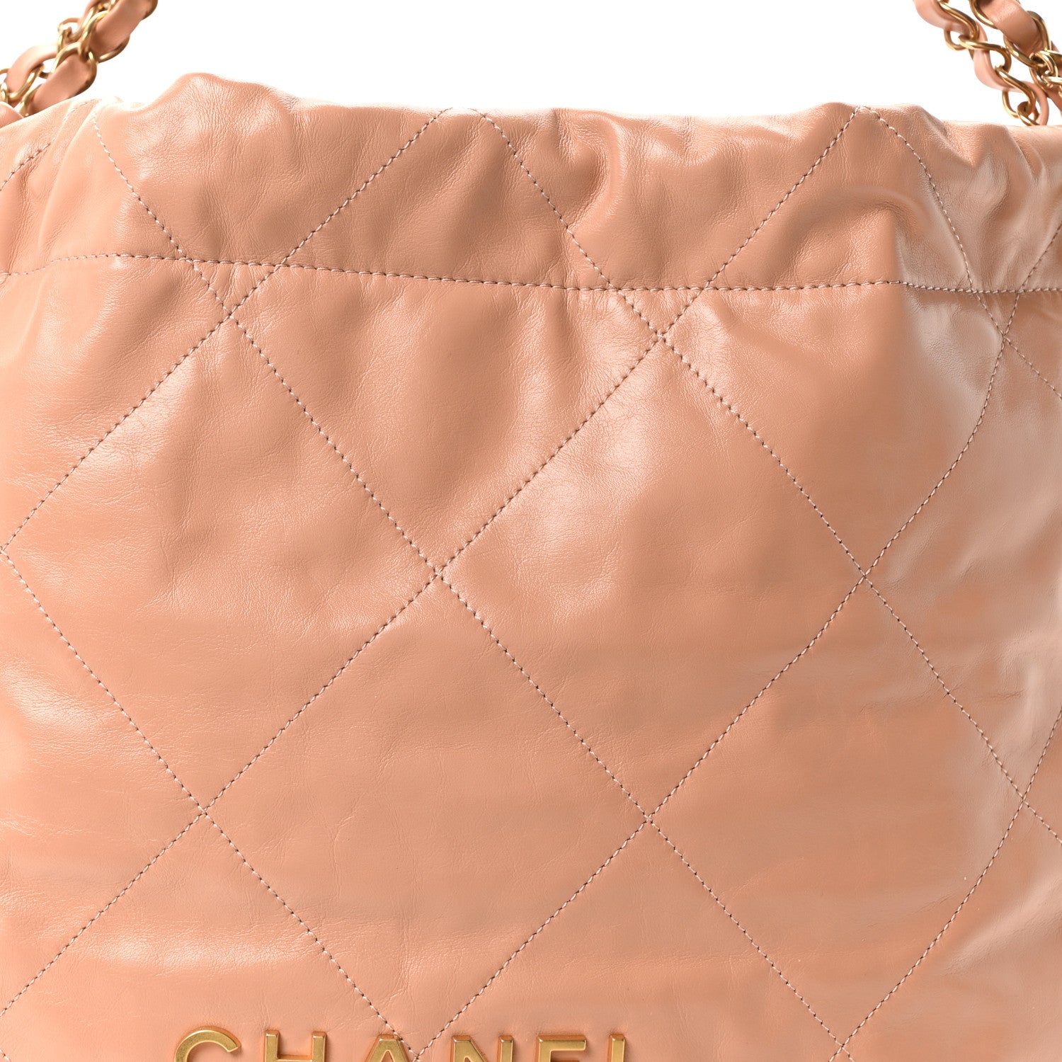 Chanel Shiny Calfskin Quilted Chanel 22 Beige 1874153 – FASHIONPHILE