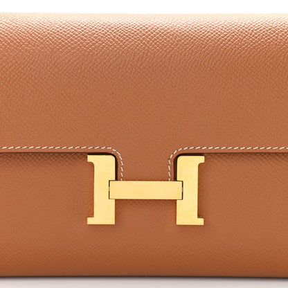 Hermes Epsom Constance Long Wallet To Go Gold 9 of 13