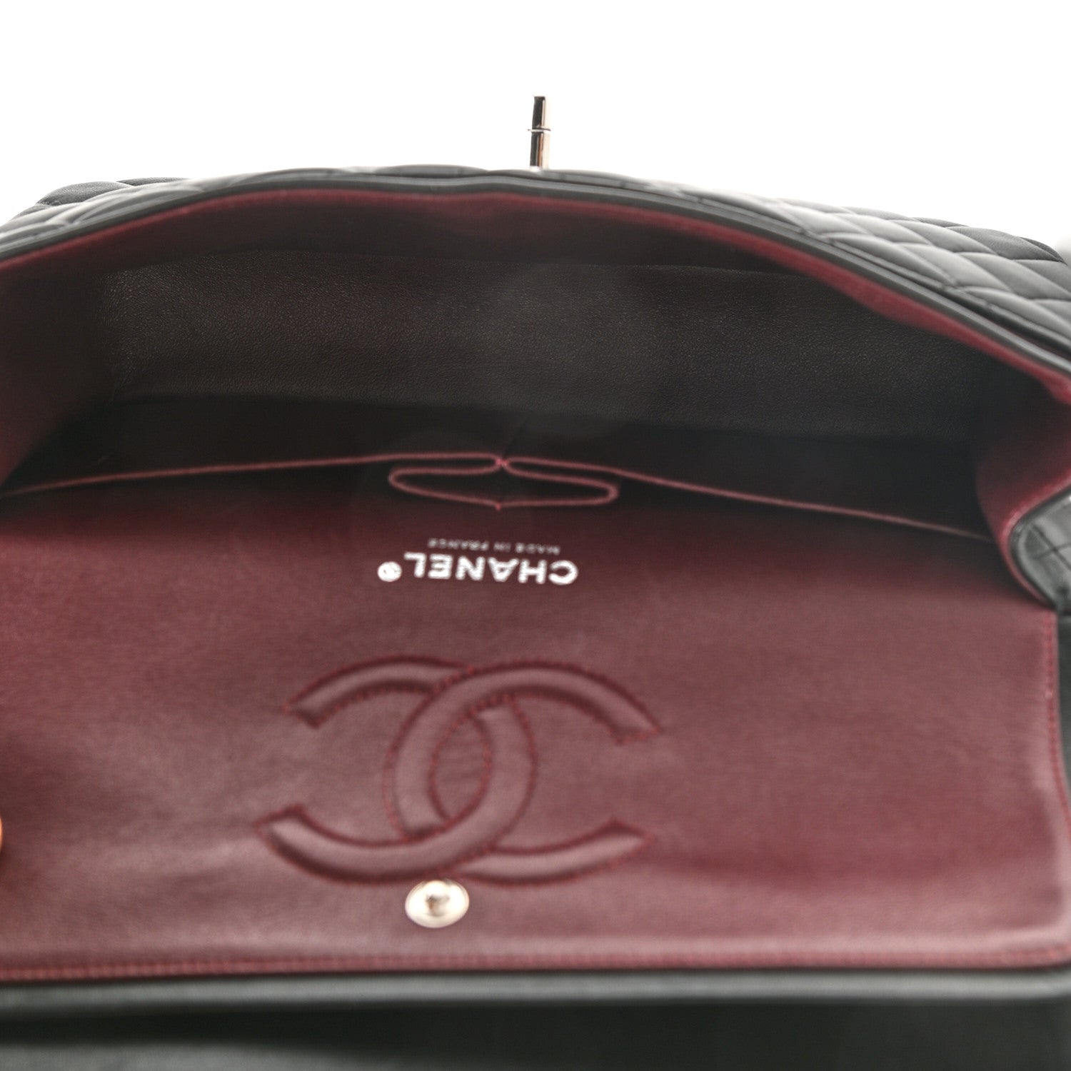 Chanel Lambskin Quilted Medium Double Flap Black 5 of 15