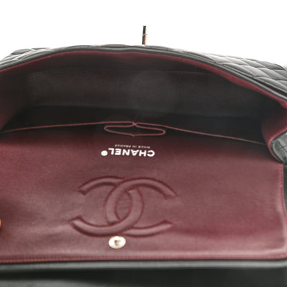 Chanel Lambskin Quilted Medium Double Flap Black 5 of 15
