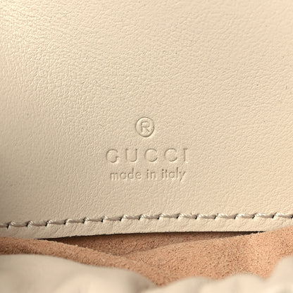 Gucci Calfskin Matelasse Mini GG Marmont 2.0 Bucket Bag White 6 of 10