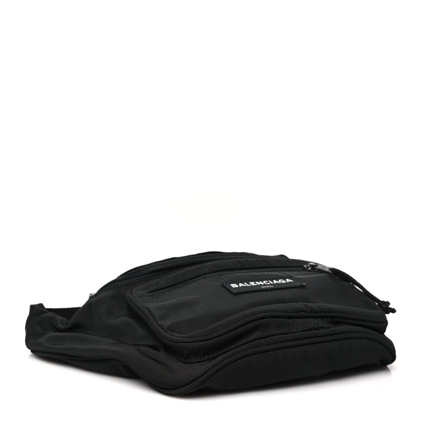 Nylon Canvas Logo Explorer Beltpack Black White