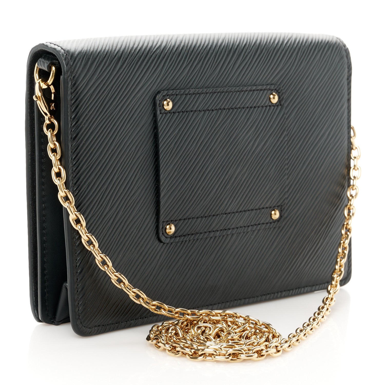 Louis Vuitton Epi Twist Belt Chain Wallet Black 3 of 10
