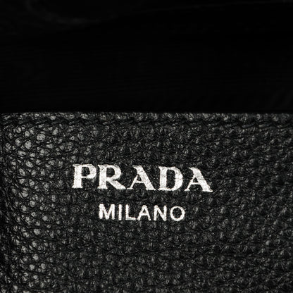 Prada Vitello Daino Shoulder Bag Nero Black 6 of 8