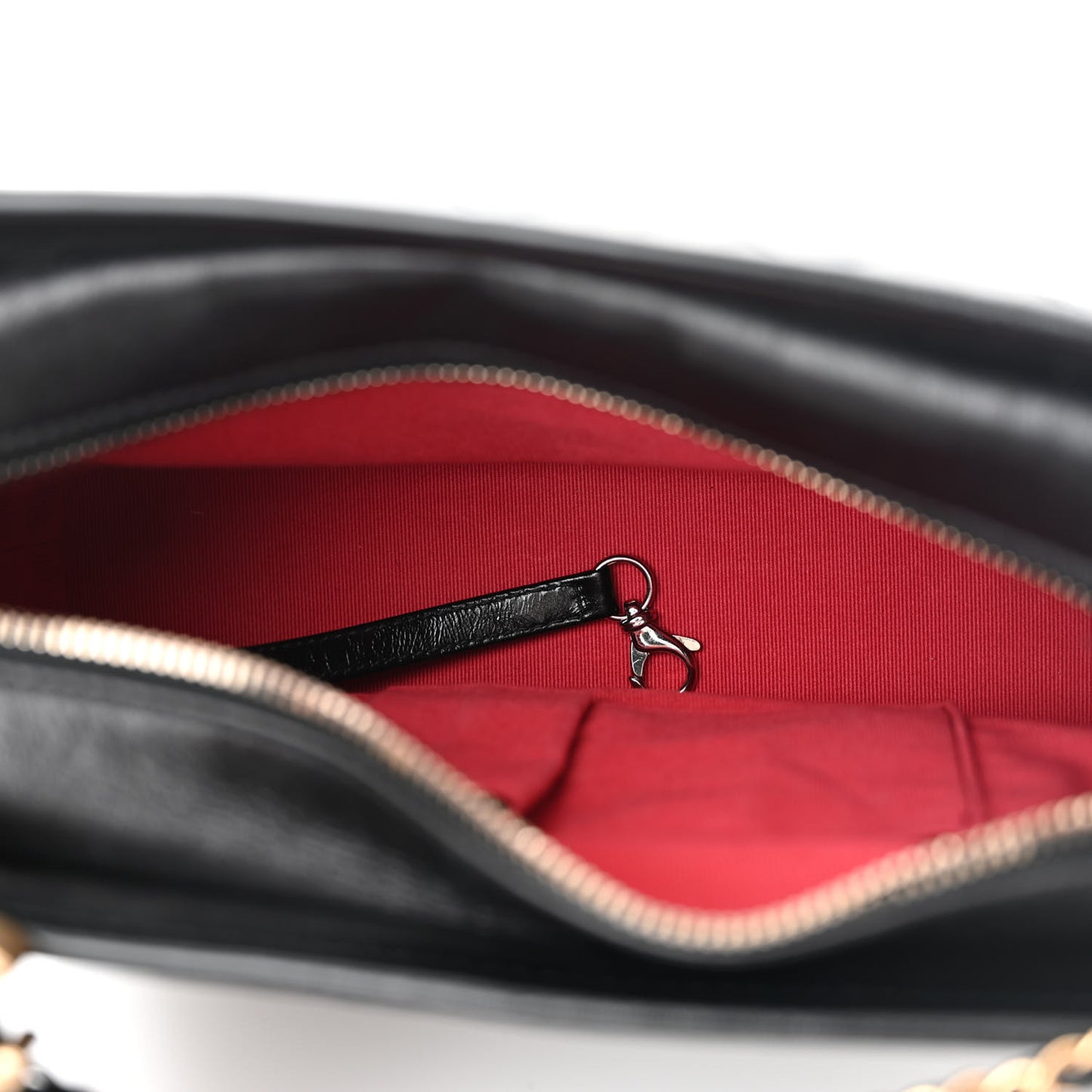 Aged Calfskin Quilted New Medium Gabrielle Hobo Black