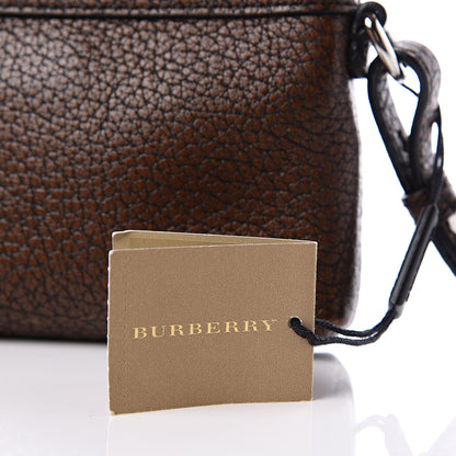 Burberry Grainy Calfskin Mini Rossett Bodybrit Biker Crossbody Saddle Brown 10 of 10