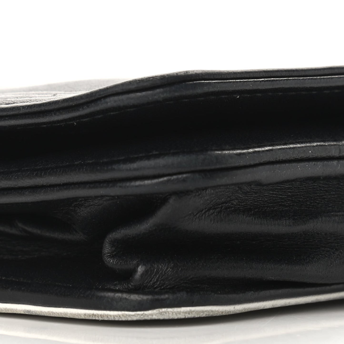Lambskin Boy Wallet on Chain WOC So Black