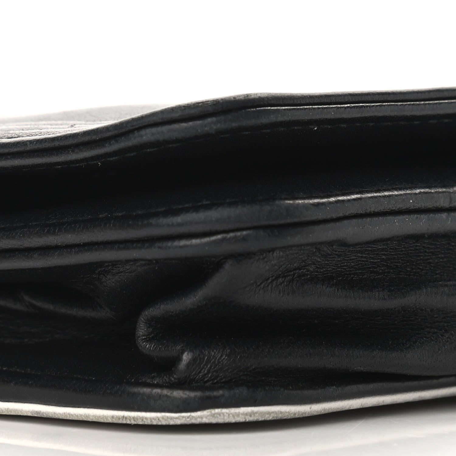 Chanel Lambskin Boy Wallet on Chain WOC So Black 9 of 17