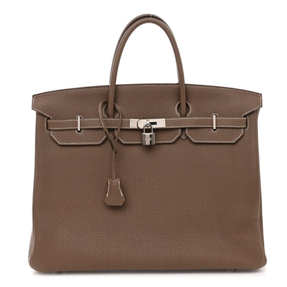 Hermes Togo Birkin 40 Etoupe 1 of 12