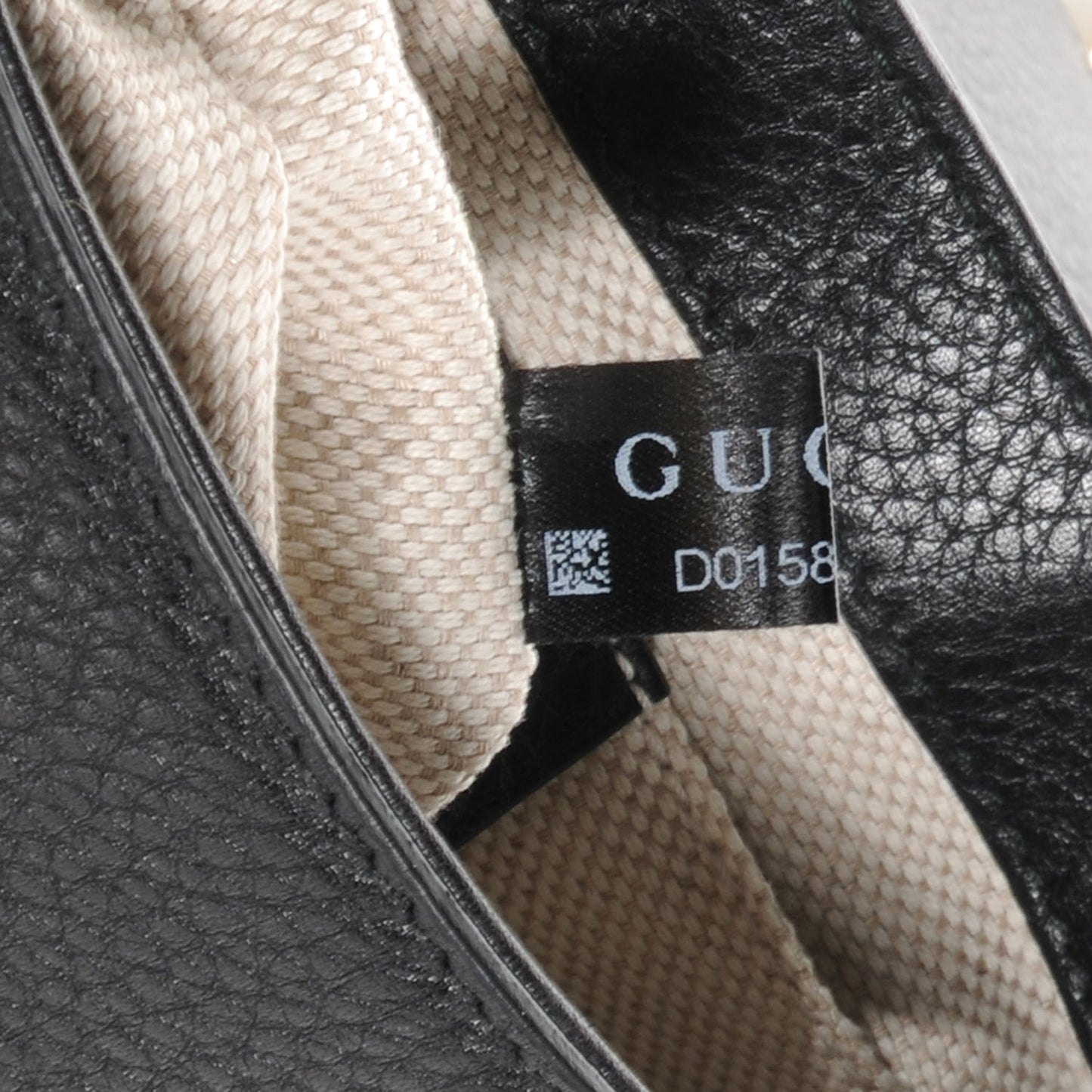Pebbled Calfskin Small Soho Flap Crossbody Black