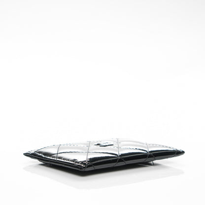 Chanel Patent Quilted Card Holder Black 4 of 8