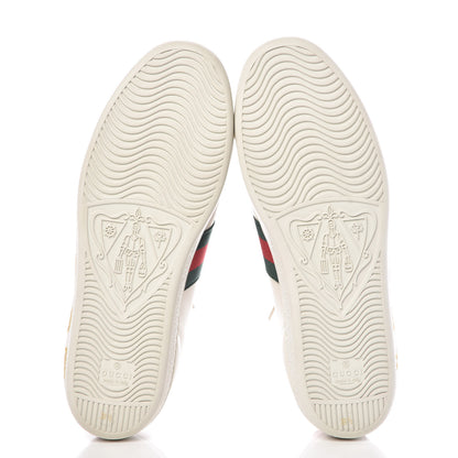 Gucci X SEGA Calfskin Ayers Web Guccy Womens Ace Sneakers 39.5 White 5 of 11