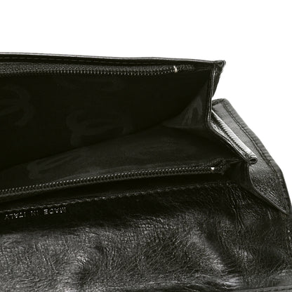 Chanel Aged Calfskin Quilted Cambon Yen Wallet Black 5 of 6