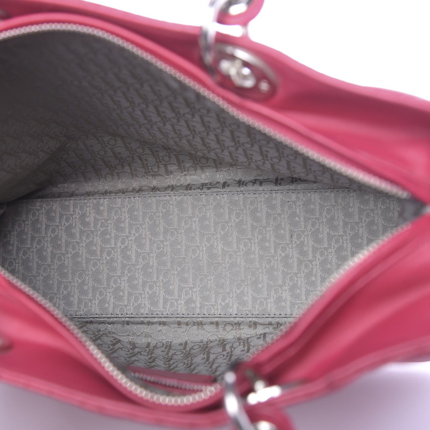 Lambskin Cannage Large Lady Dior Pink