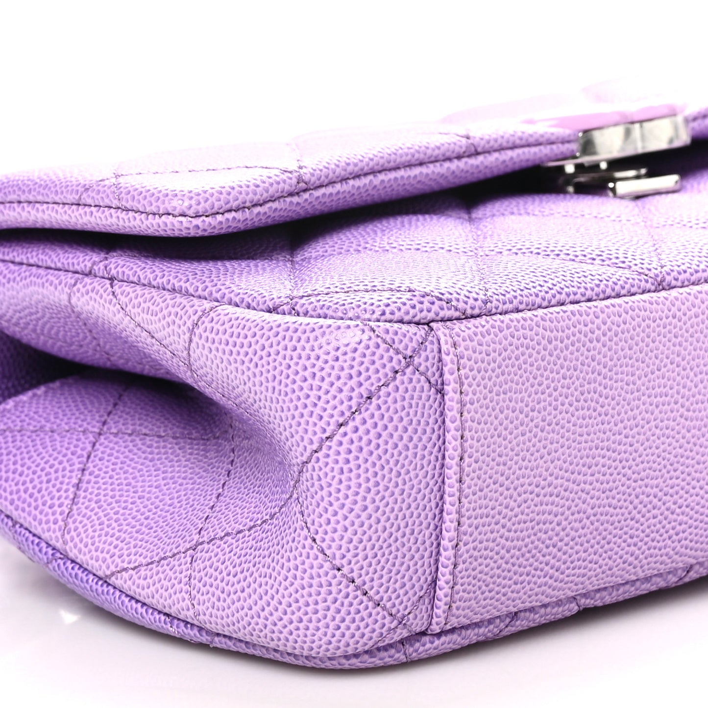 Shaded Caviar Quilted My Everything Small Flap Purple Light Purple