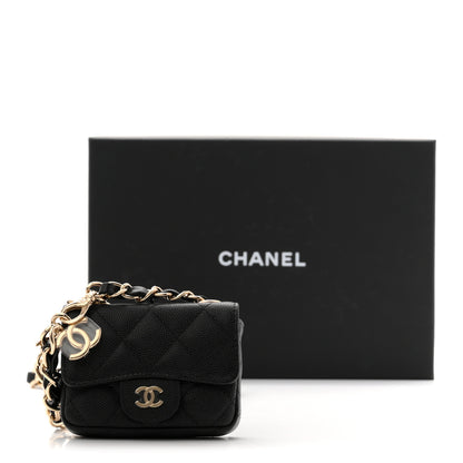 Chanel Caviar Quilted Mini Chain Belt Bag Black 11 of 11