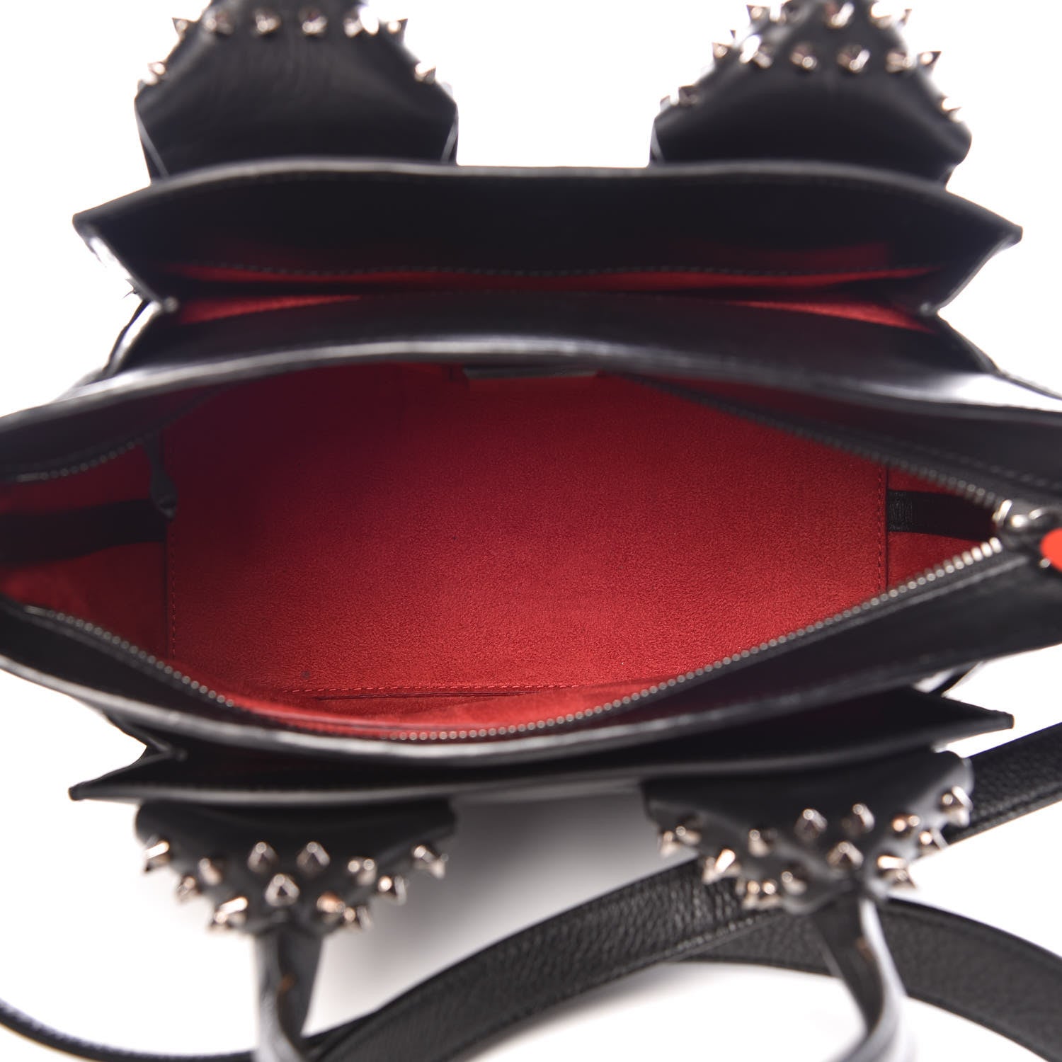 Christian Louboutin Grained Calfskin Spike Small Eloise Tote Black 5 of 10