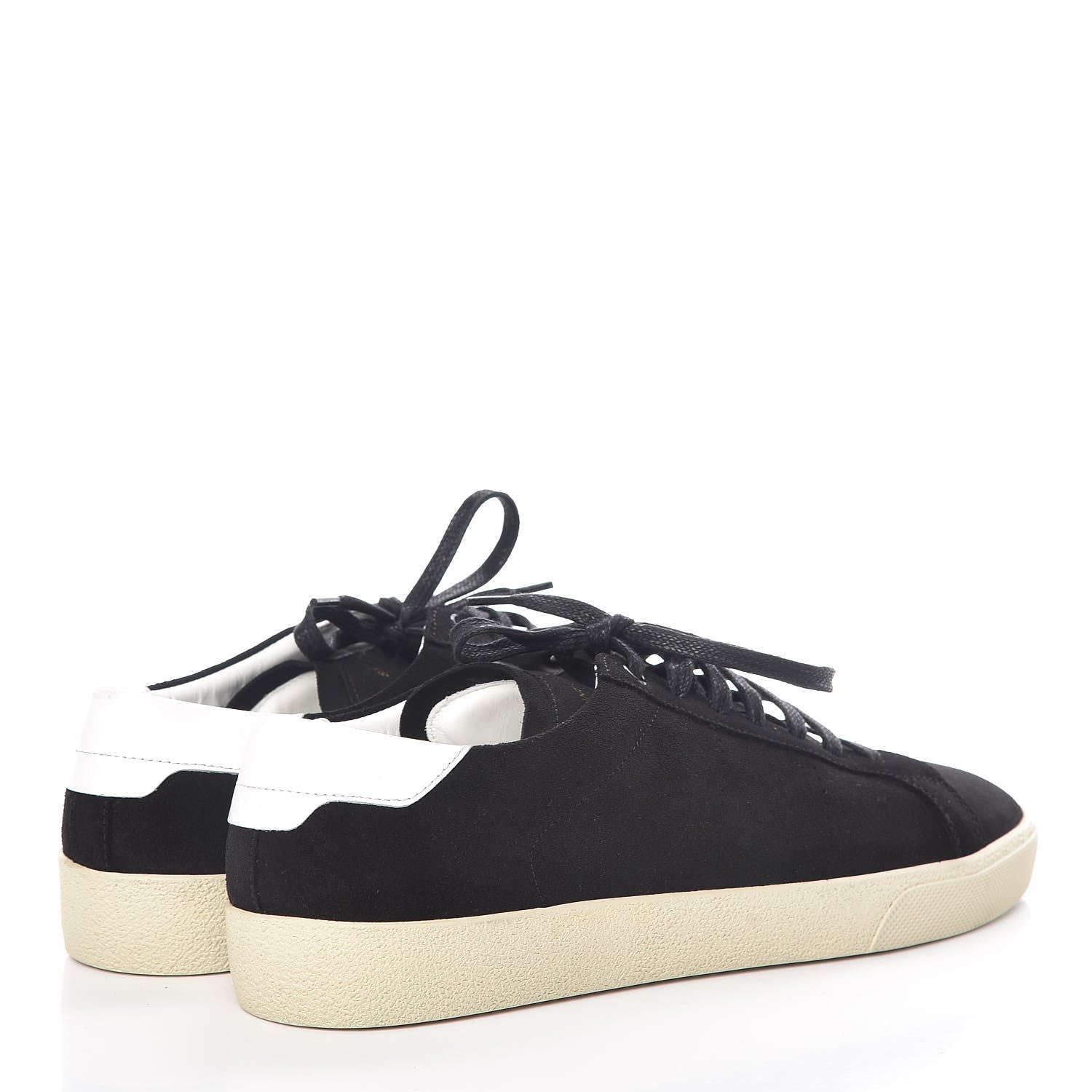 Saint Laurent Suede Mens Court Classic Sneakers 44 Black 4 of 10