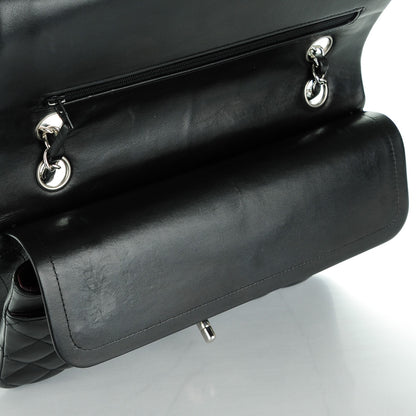 Chanel Lambskin Quilted Medium Double Flap Black 9 of 9