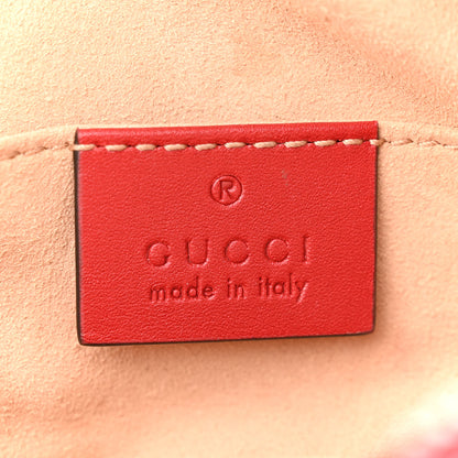 Gucci Calfskin Matelasse GG Marmont Belt Bag 95 38 Hibiscus Red 6 of 14