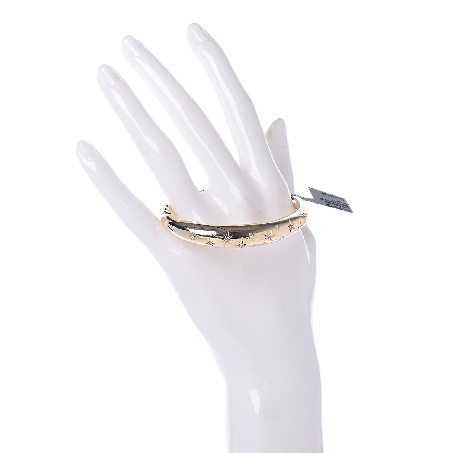 David Yurman 18K Yellow Gold Diamond 9.5mm Pure Form Smooth Bracelet 2 of 5