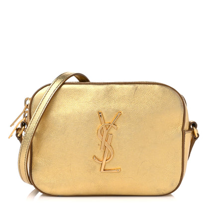 Saint Laurent Metallic Calfskin Small Classic Monogram Camera Bag Gold 1 of 18