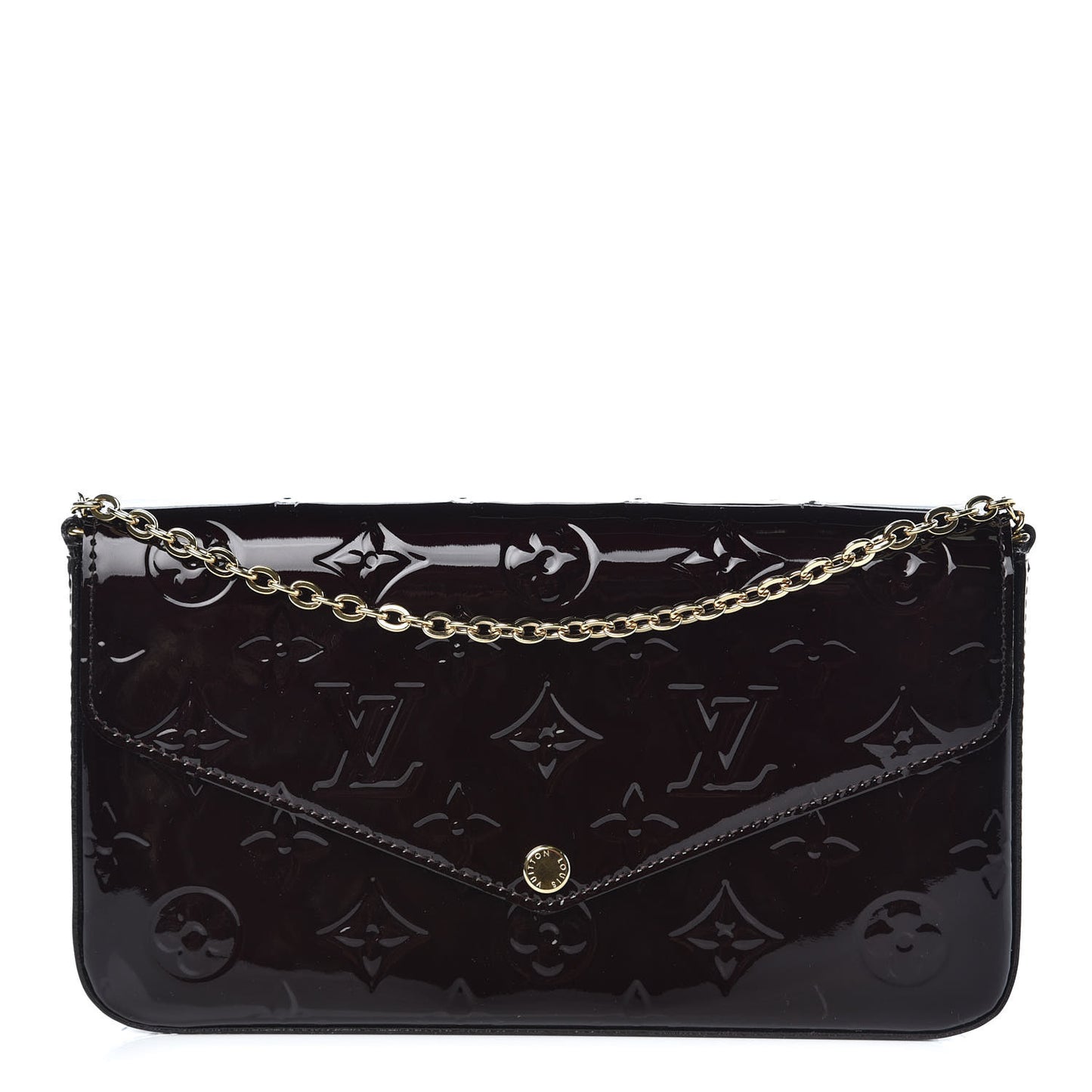 Vernis Pochette Felicie Chain Wallet Amarante
