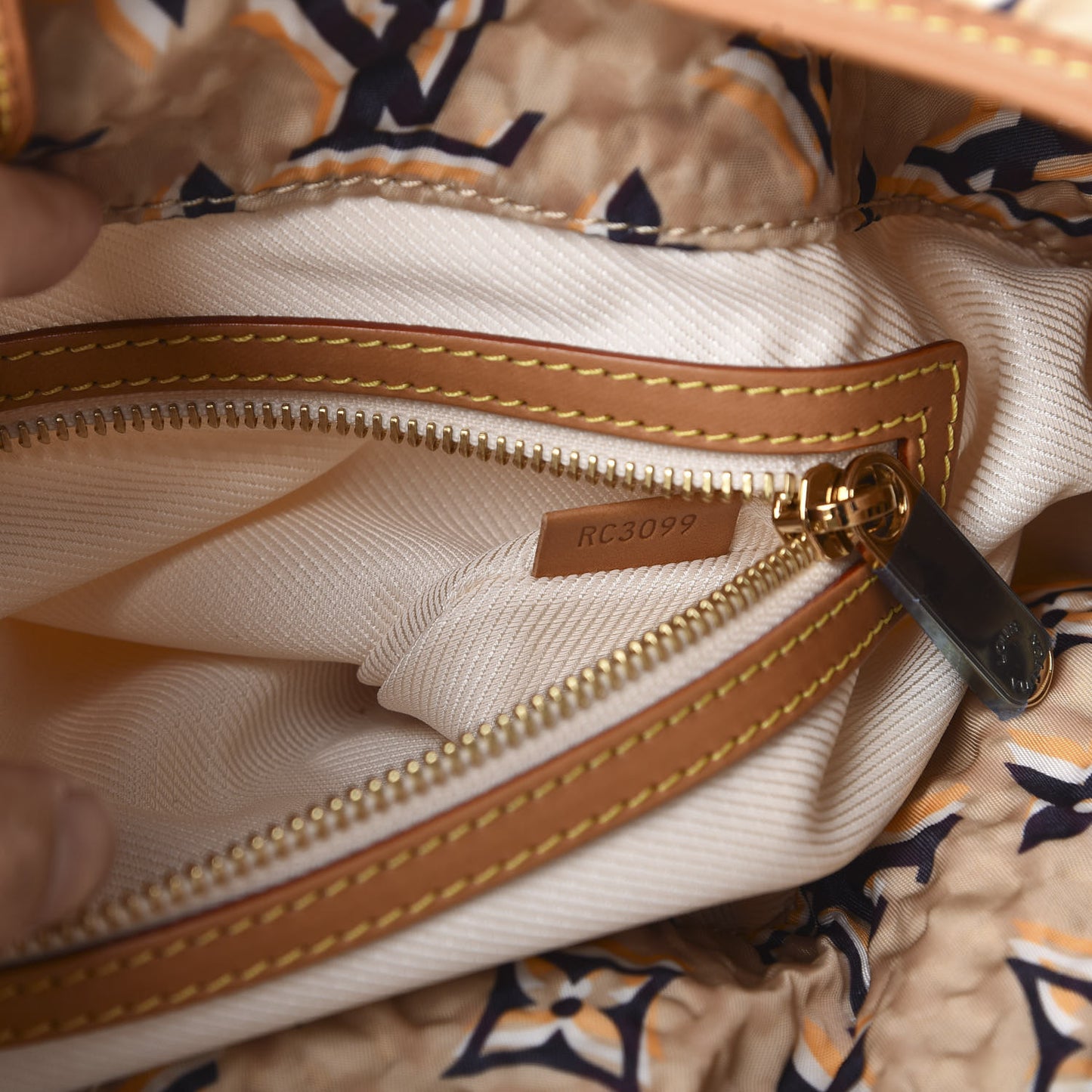 Canvas Monogram Cruise Bulles MM Natural