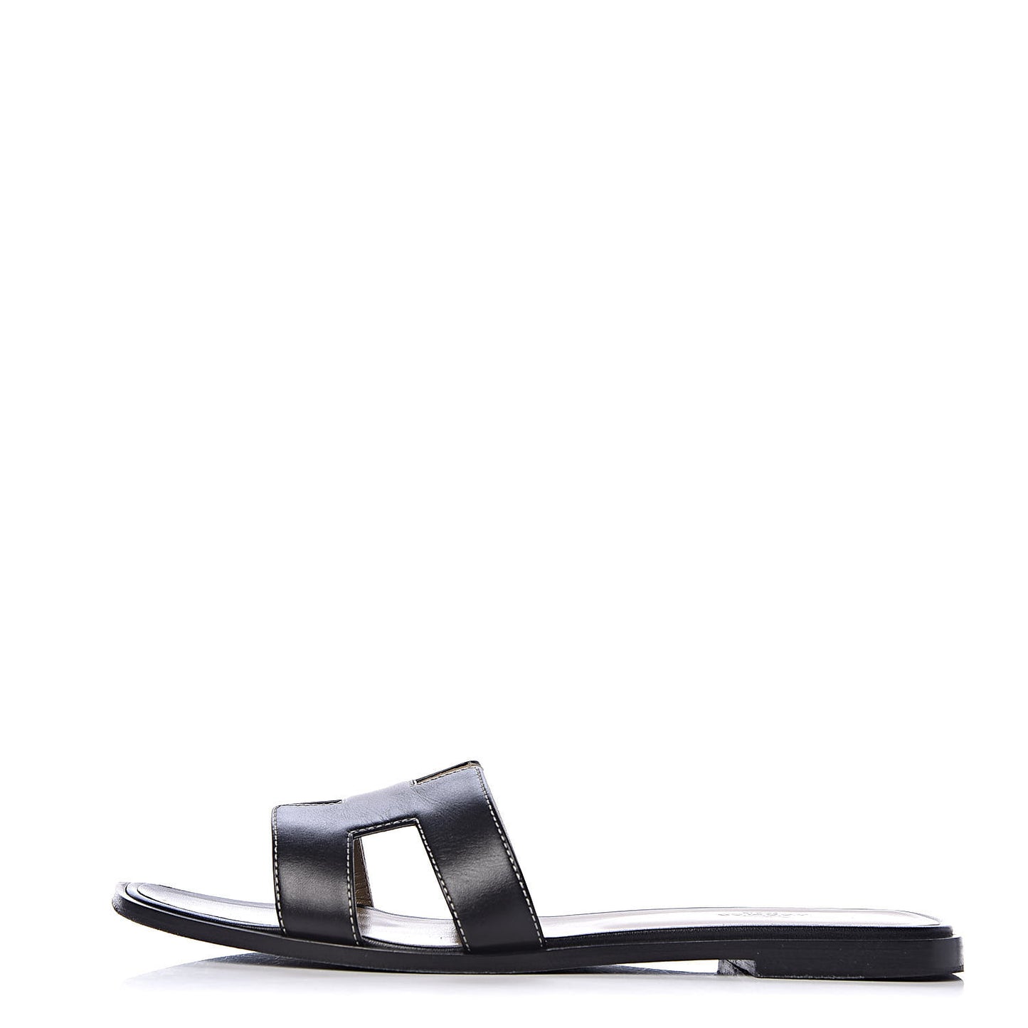 Box Calfskin Oran Sandals 41 Black