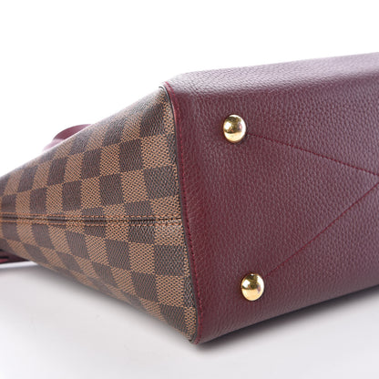 Louis Vuitton Damier Ebene Cuir Taurillon Hyde Park Fuchsia 9 of 10