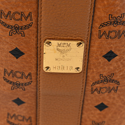 MCM Visetos Large Liz Reversible Shopper Tote Cognac 6 of 26