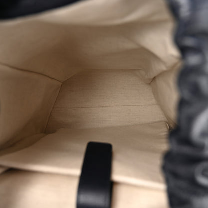 Gucci Textured Dollar Calfskin Web Medium Ophidia Double Buckle Backpack Blue Agata 5 of 9