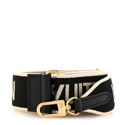 Louis Vuitton Jacquard Diane Shoulder Strap Black Ivory 1 of 4