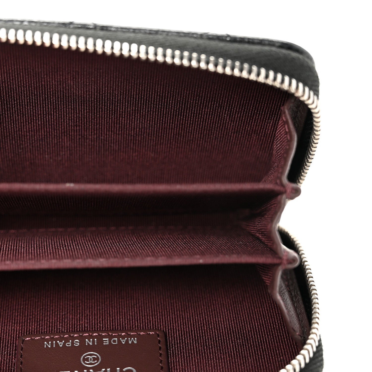 Chanel Caviar Quilted Zip Coin Purse Black 5 of 7