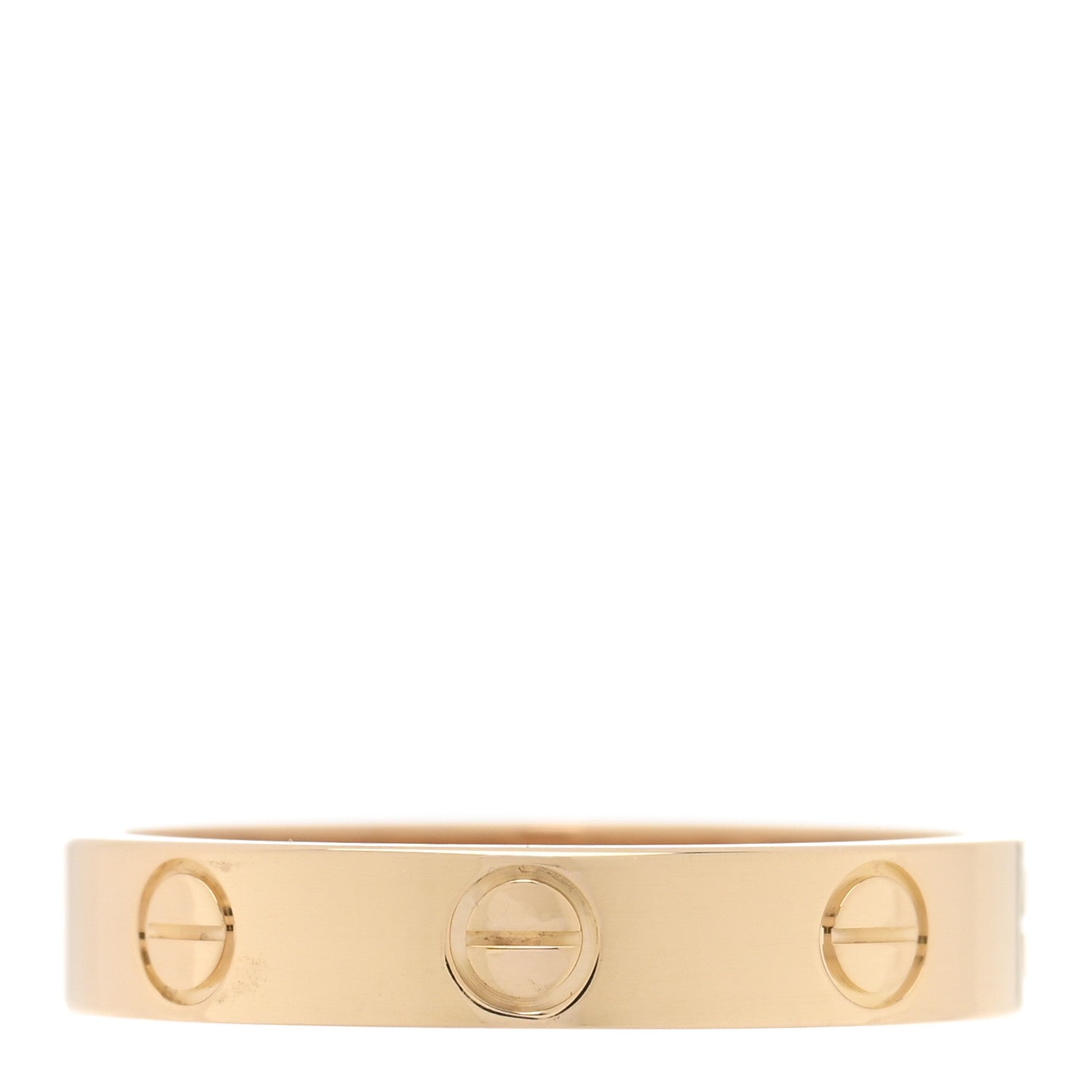Cartier 18K Yellow Gold 3.5mm LOVE Wedding Band Ring 54 6.75 1 of 5