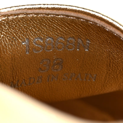 Prada Metallic Nappa Triangle Logo Espadrilles 38 Platino 7 of 9