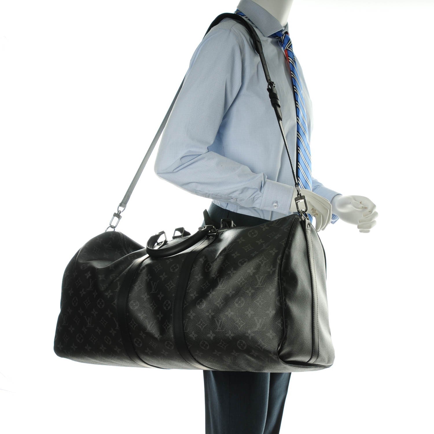 Louis Vuitton Monogram Eclipse Keepall Bandouliere 55 2 of 8