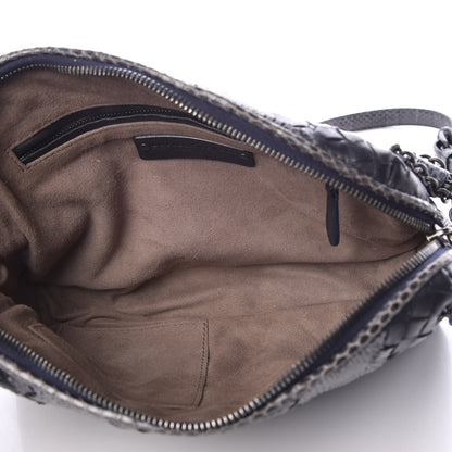 Bottega Veneta Nappa Intrecciato Ayers Crossbody Pillow Messenger Grey 12 of 17