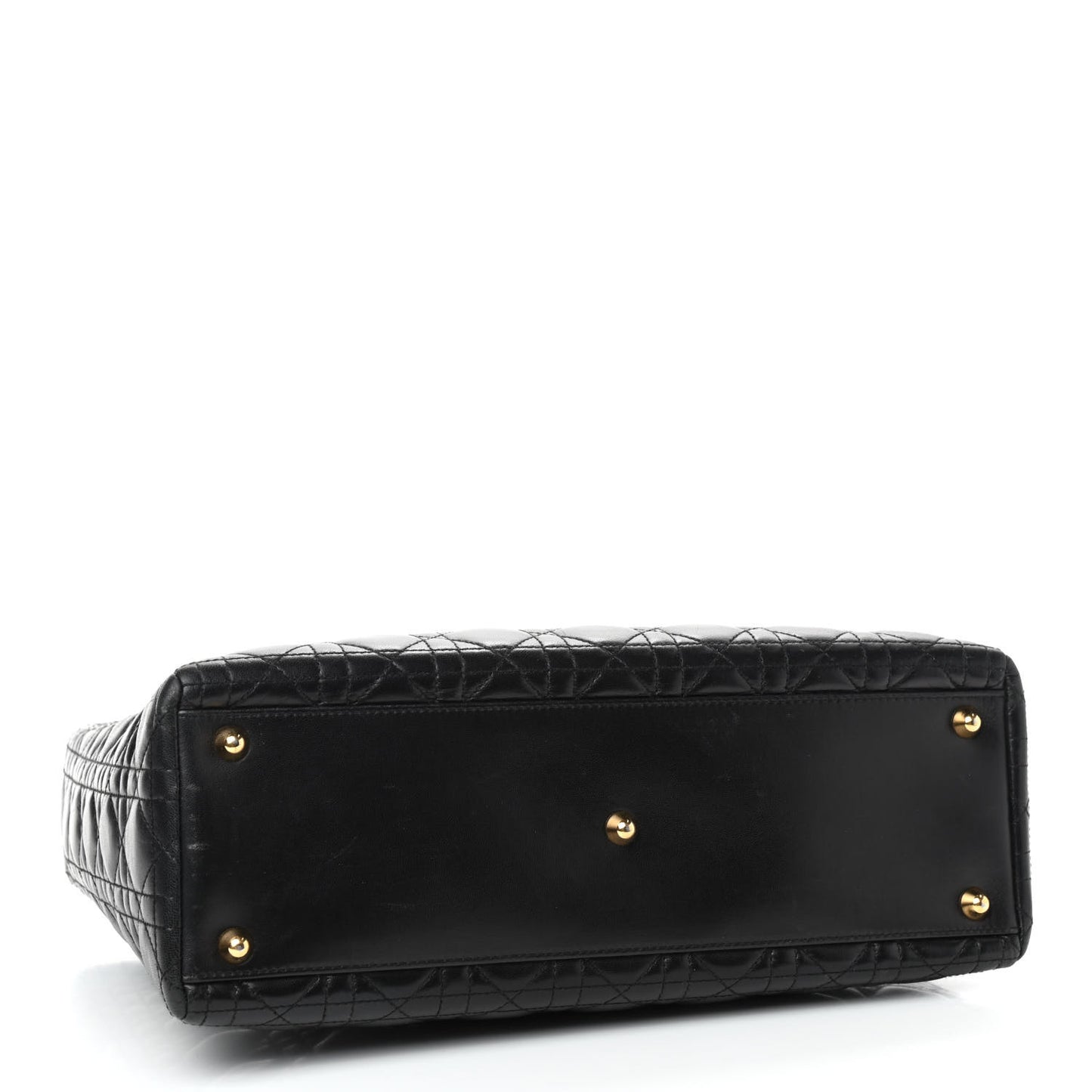 Lambskin Cannage Large Lady Dior Black