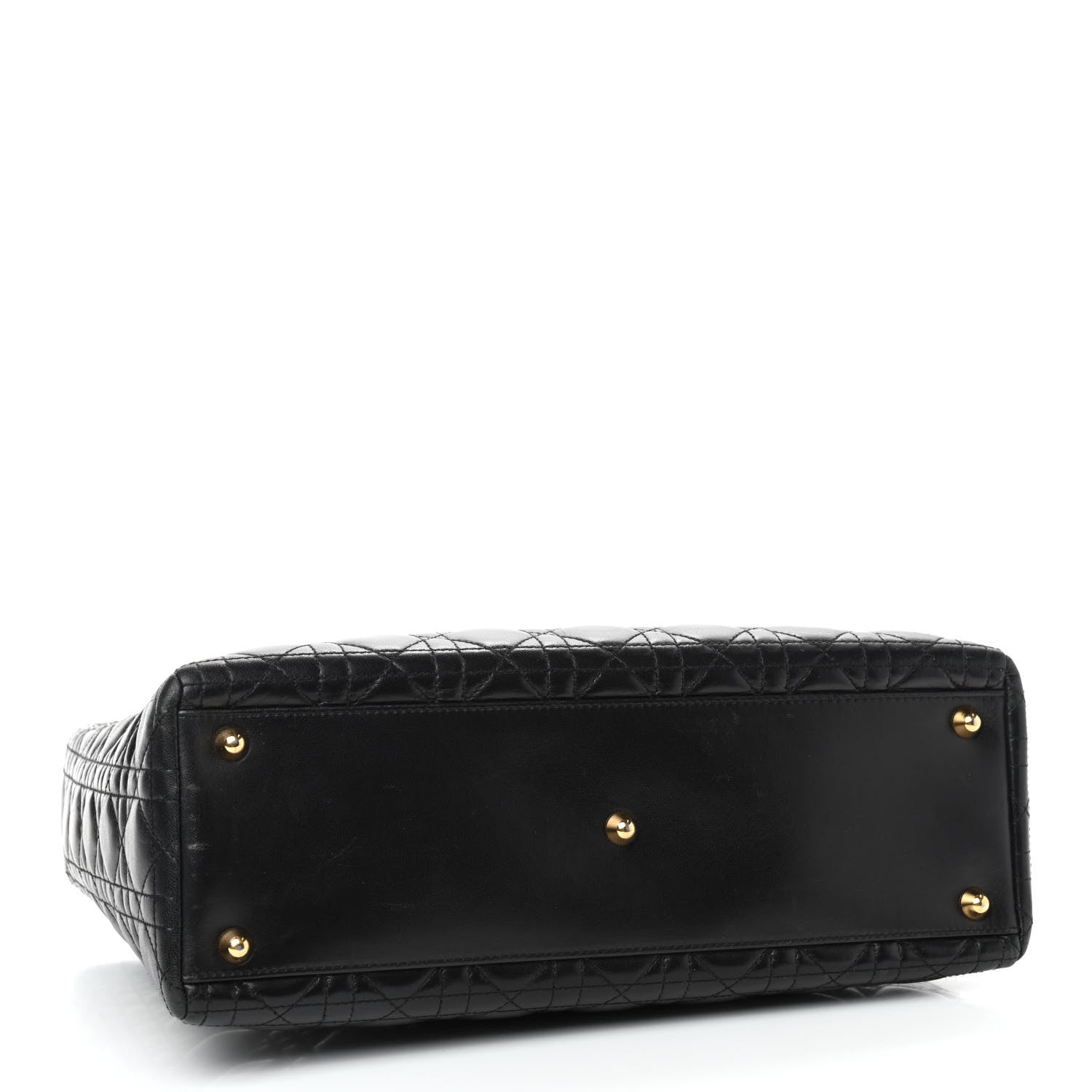 Christian Dior Lambskin Cannage Large Lady Dior Black 3 of 8