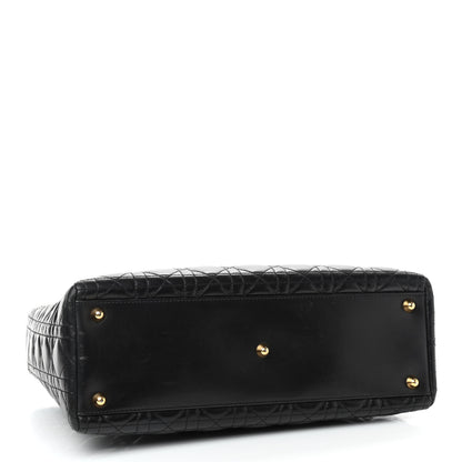 Christian Dior Lambskin Cannage Large Lady Dior Black 3 of 8