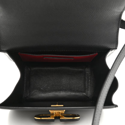 Valentino Garavani Grainy Calfskin Small VSling Shoulder Bag Black 5 of 9