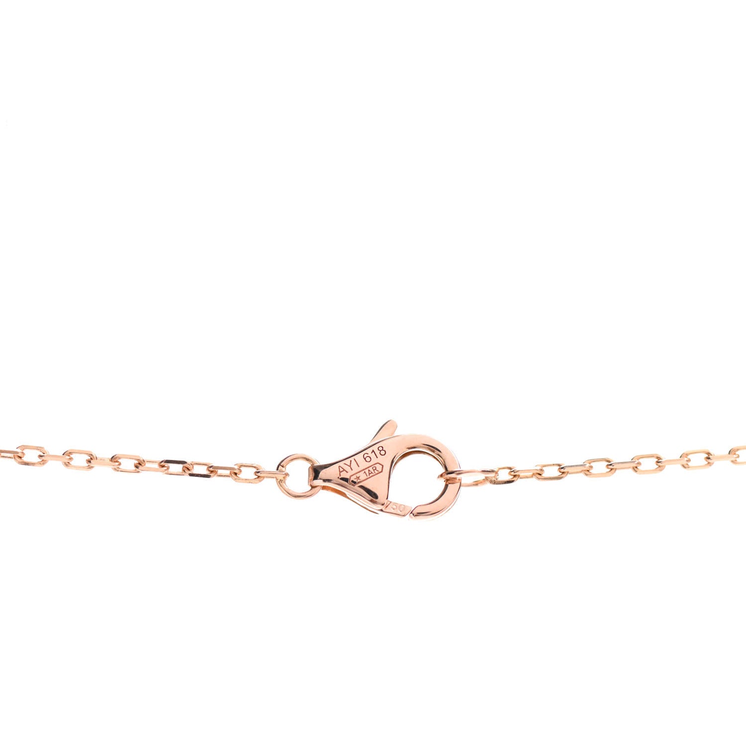 Cartier 18K Pink Gold Diamond Juste Un Clou Pendant Necklace 4 of 5