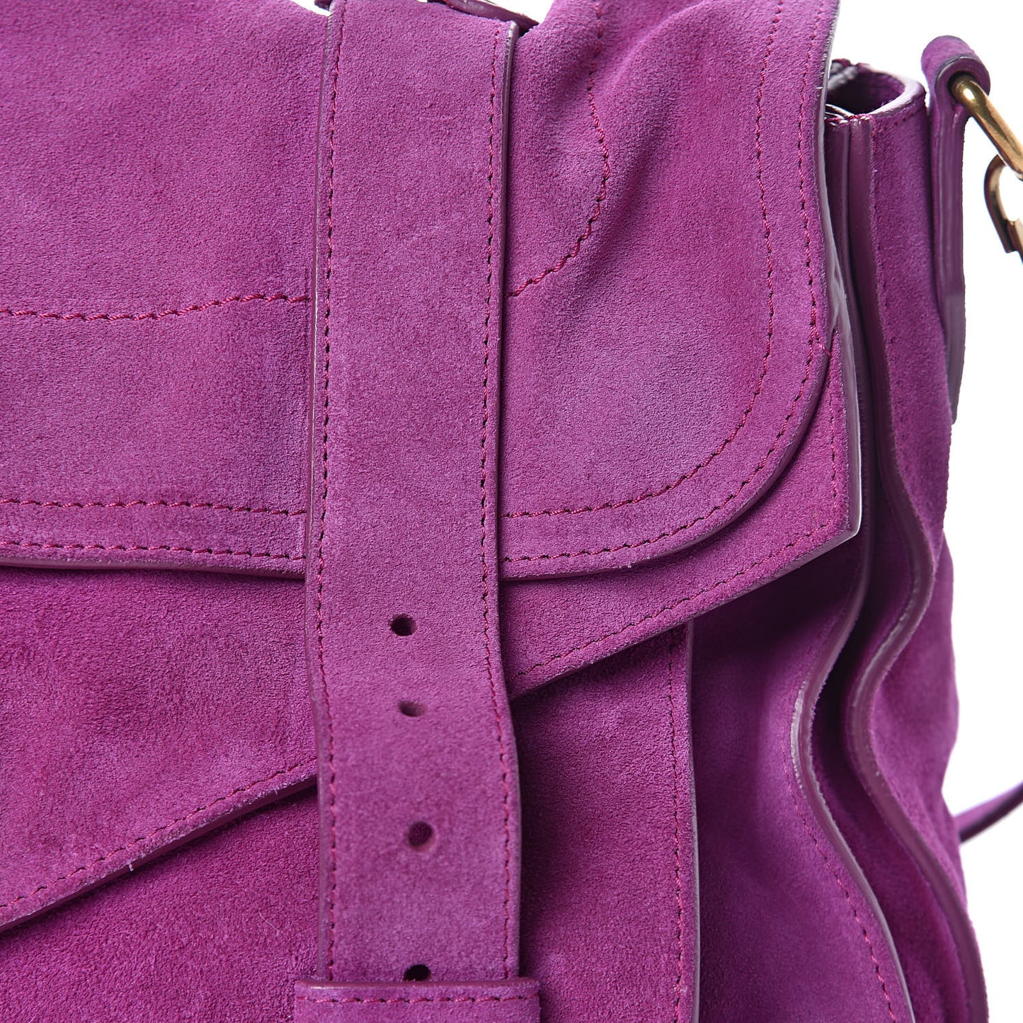 Suede Medium PS1 Satchel Grape
