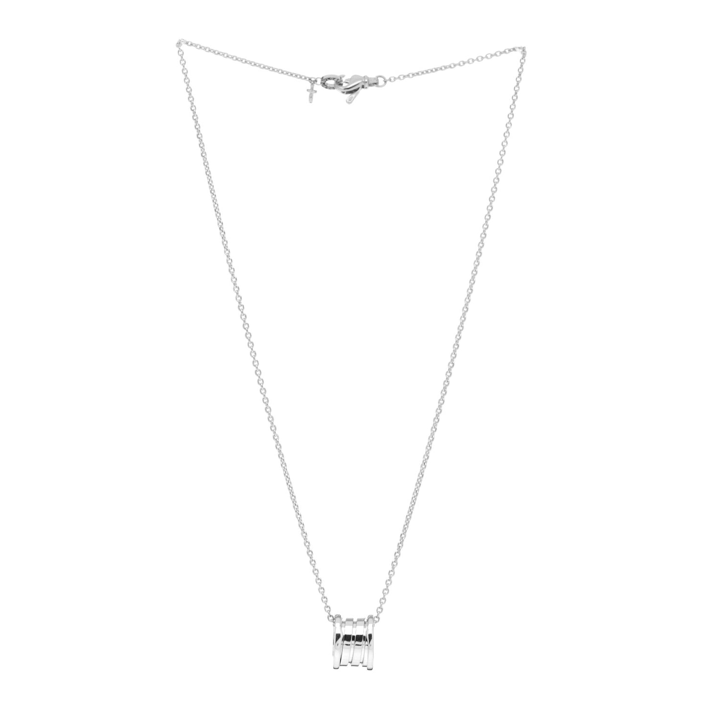 18K White Gold B.Zero1 Pendant Necklace